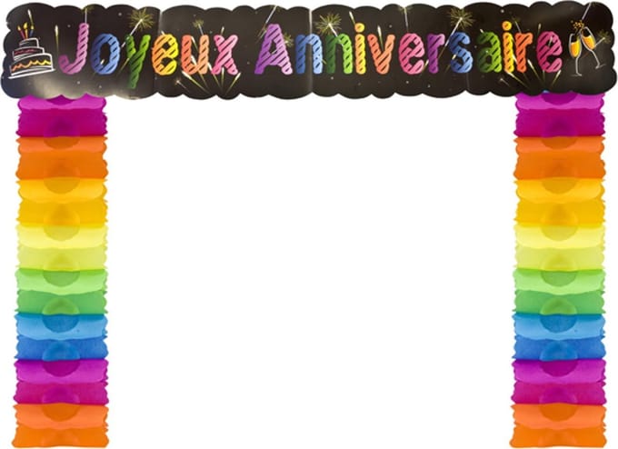 HOBI - Chique Joyeux Anniversaire deurdecoratie
