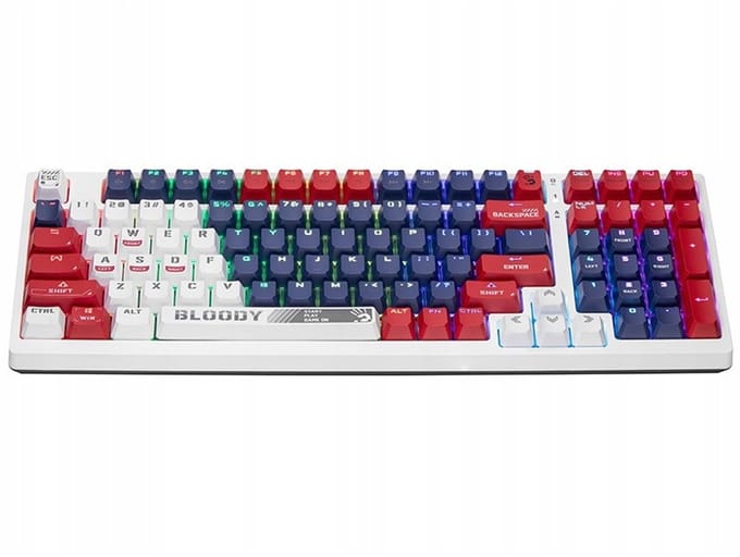 A4TECH BLOODY S98 Toetsenbord -USB Sport Marine Mechanisch - BLMS Red Plus Schakelaars
