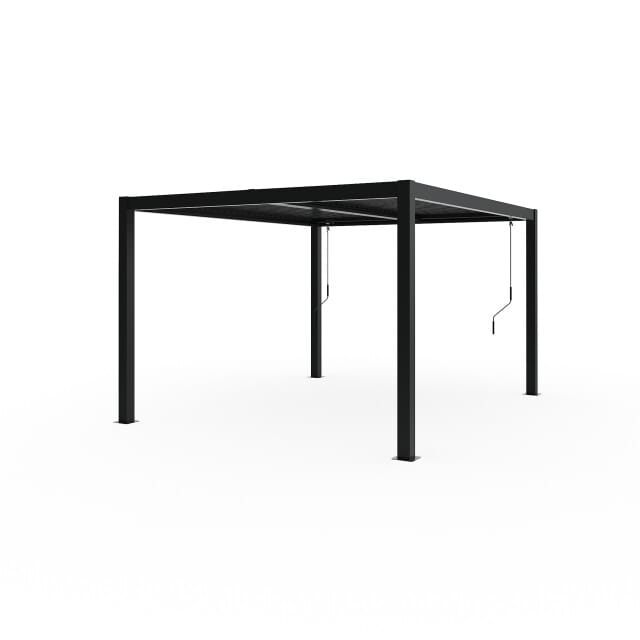 Sojag Milo Stalen Pergola met Lamellendak 3x3,5 m - Zwart