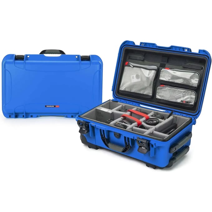 Nanuk 935 Case w/lid org./divider - Blue - Pro Photo Kit case