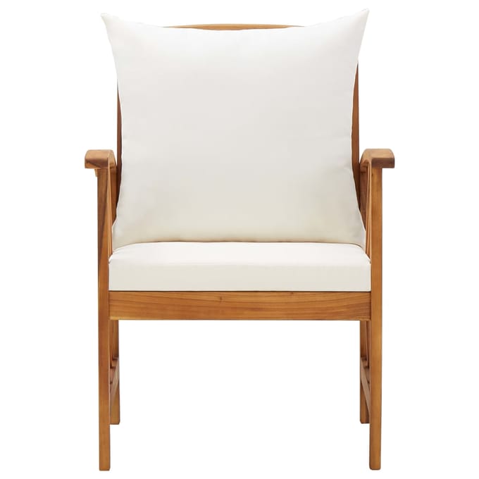 vidaXL - Tuinstoelen - 2 - st - met - kussens - massief - acaciahout