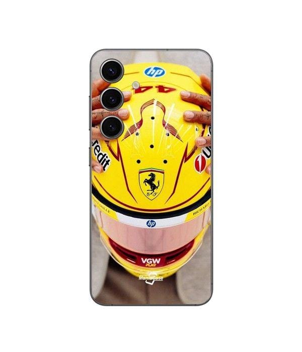 Coque de téléphone - Ferrari - Hamilton 44 - Souple - Silicone - Samsung Galaxy S24 FE zwart
