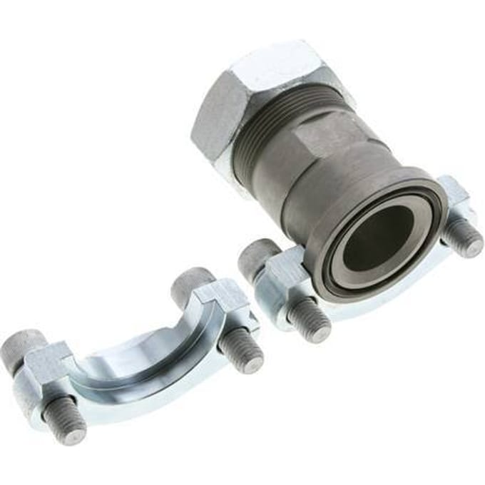 1-1/2'' SAE Flens 3000 psi Staal met 42L (M52x2) ISO 6162-1