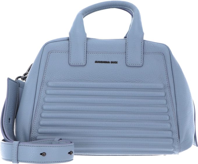 MANDARINA DUCK Leren Handtas Schoudertas I-Con Tote Waterfall Grijs
