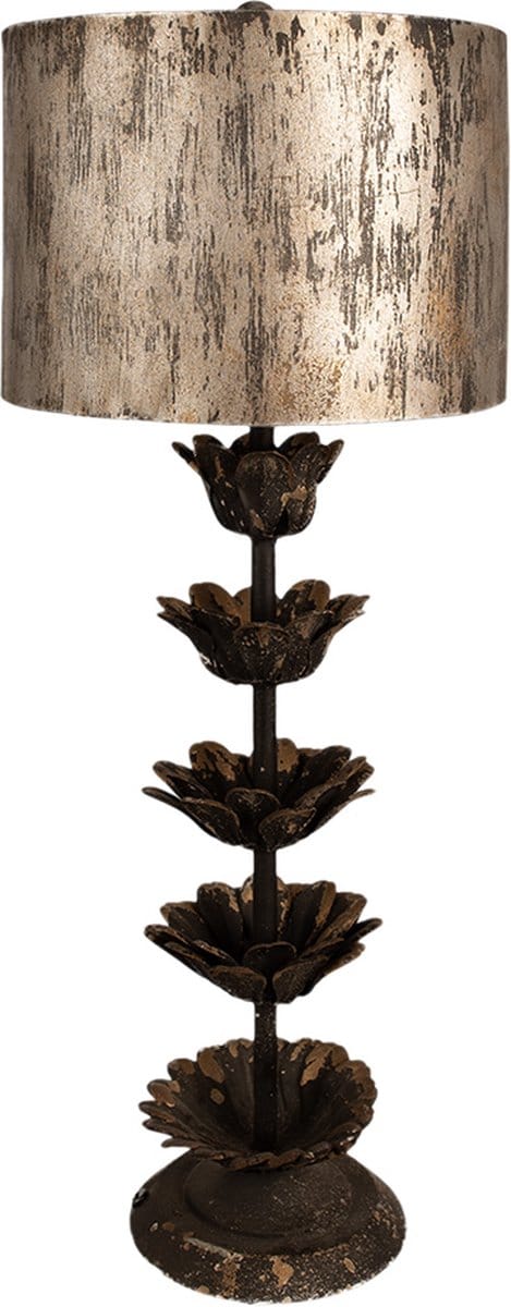 Clayre & Eef Tafellamp Ø 30x81 cm Bruin Metaal