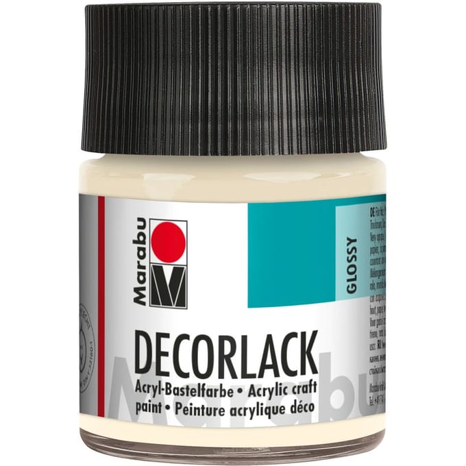Marabu decoratieve lak, 50 ml - Ivoorkleurig