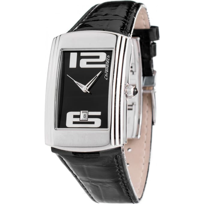 Zegarek CHRONOTECH CT7017B-04. Kwarcowy, Kolor czarny. Unisex.