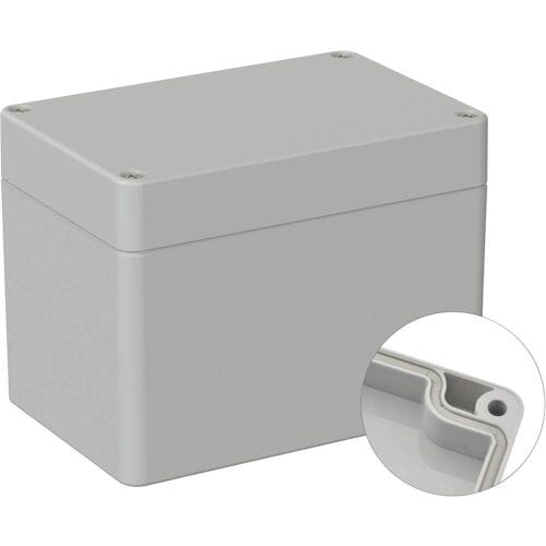 TRU COMPONENTS TC-9065660 Industriële behuizing 120 x 80 x 90 ABS Grijs-wit (RAL 7035) 1 stuk(s)