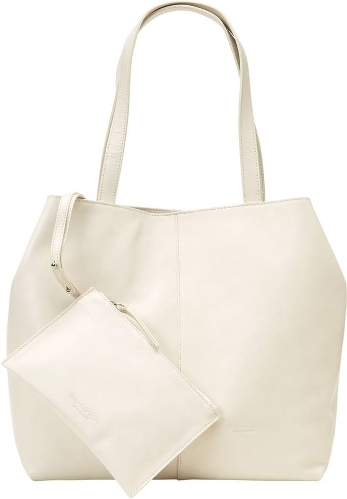 Marc O'Polo Schoudertas Vala Shopper Chalky Sand Crème