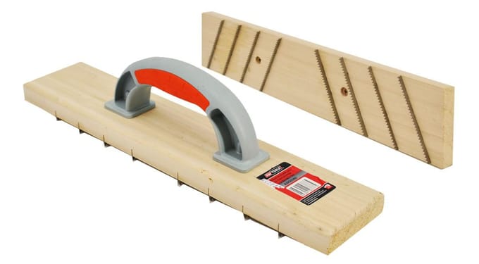Awtools - Pleisterafstrijker - Hout - RVS - 80mm X 400mm