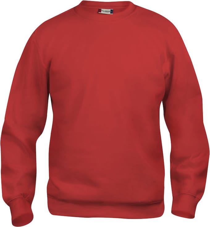 Clique Basic Roundneck 021030 - Rood - 4XL