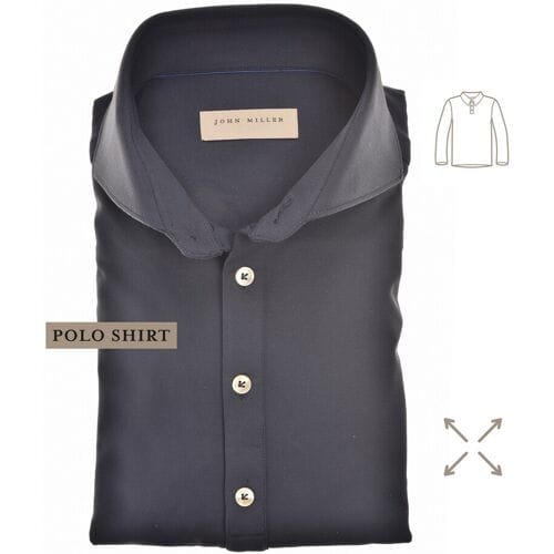 John Miller Polo Hyperstretch Performance Button Donker Blauw / male