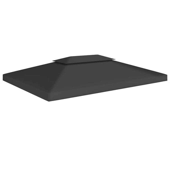 vidaXL - Prieeldak - 2-laags - 310 - g/m² - 4x3 - m - zwart