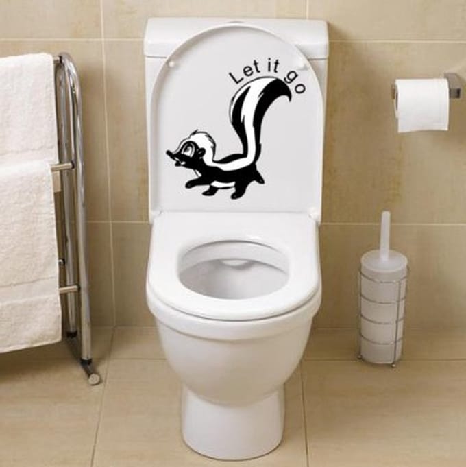 Sticker Stinkdier Let it go toilet | Rosami