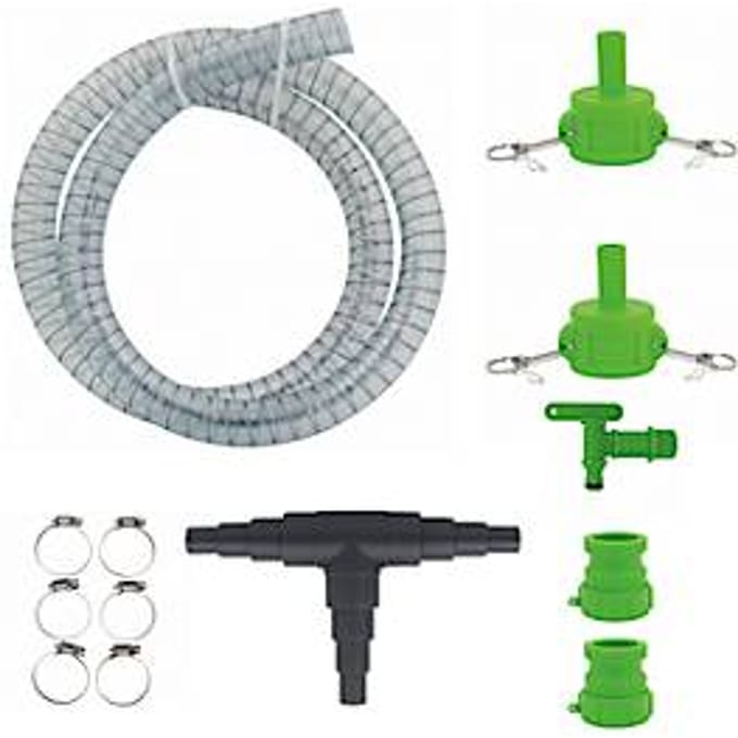 IBC tankaansluitset, voor 2 tanks DN25