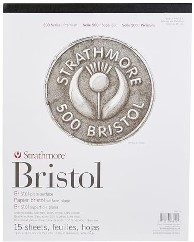 Bristol 500 Serie 2-Ply Papier 11x14 Inch 15V