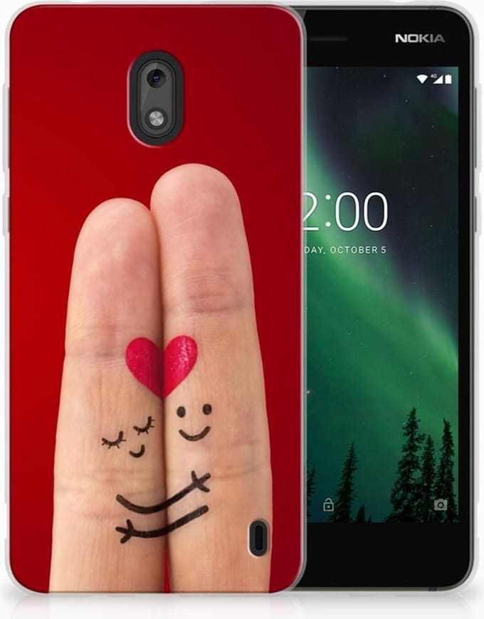 Nokia 2 Silicone Back Cover Liefde - Origineel Romantisch Cadeau