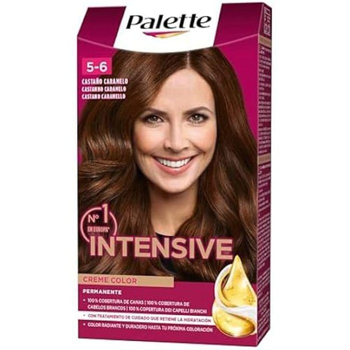 Teinture capillaire - SCHWARZKOPF - Palette Intense Crème - Nuance 5.6 - Sans ammoniaque - Ivoire