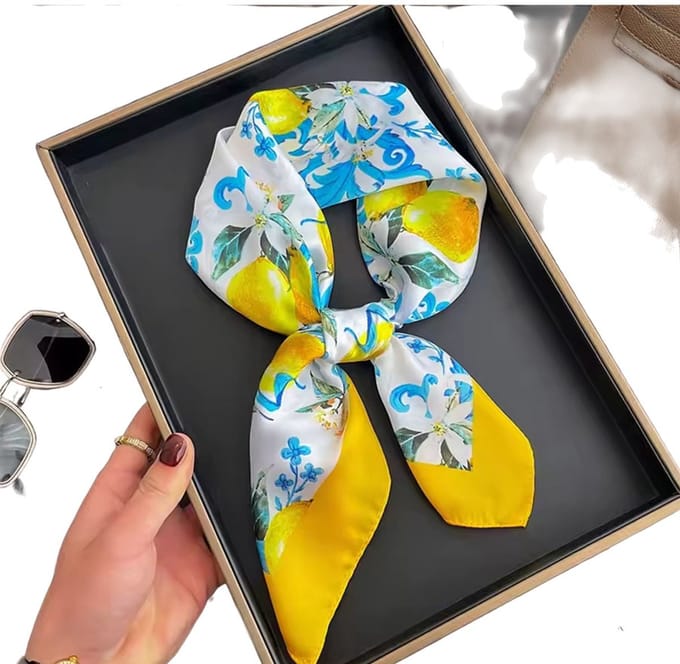 Modieuze zijde sjaal - Vrouwen - Design - Bandana - 70x70 CM