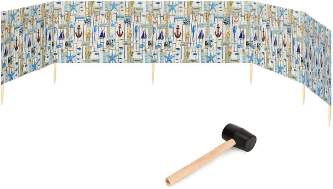 Garronda Strand Windscherm Met Stokken - Windscherm Strand – Windscherm – Rubberen hamer – GD-EX-Wb-6m