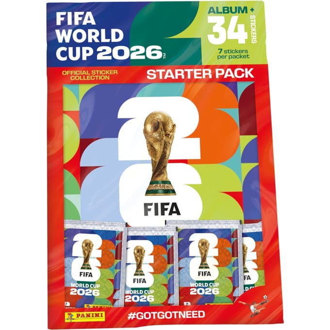 Panini - FIFA World Cup 2026 - 3 packs - Sticker Starter Pack