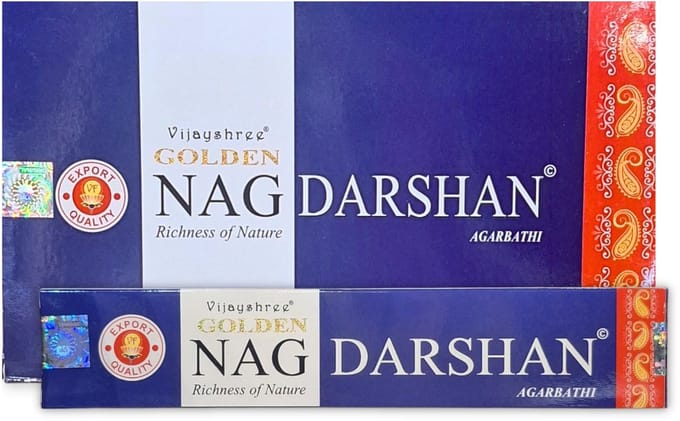 Gouden Nag Darshan Wierook - 12 doosjes van 15gr