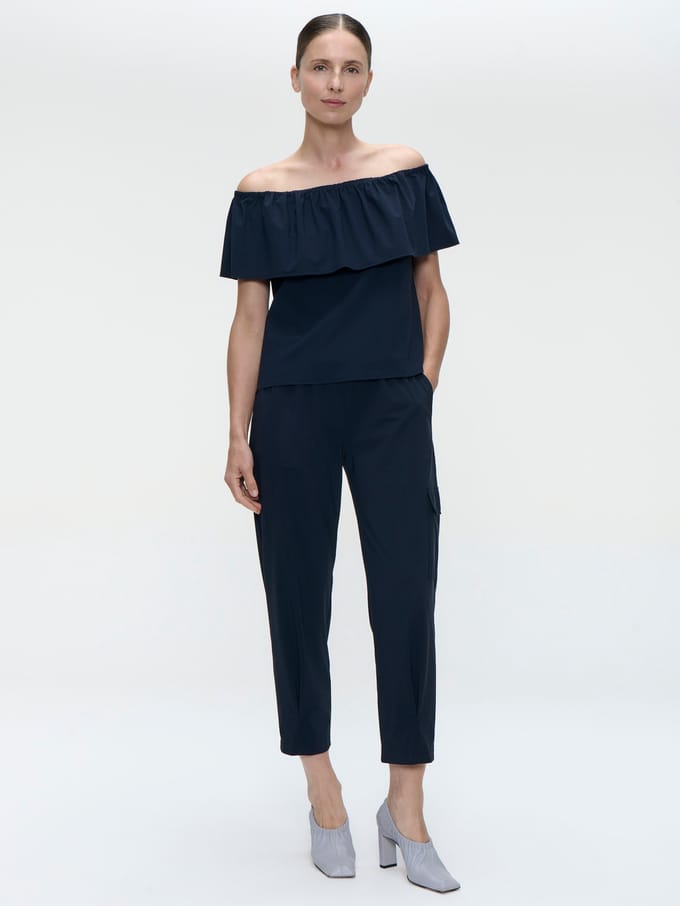 Diane top technical jersey | Blue - Blue / S
