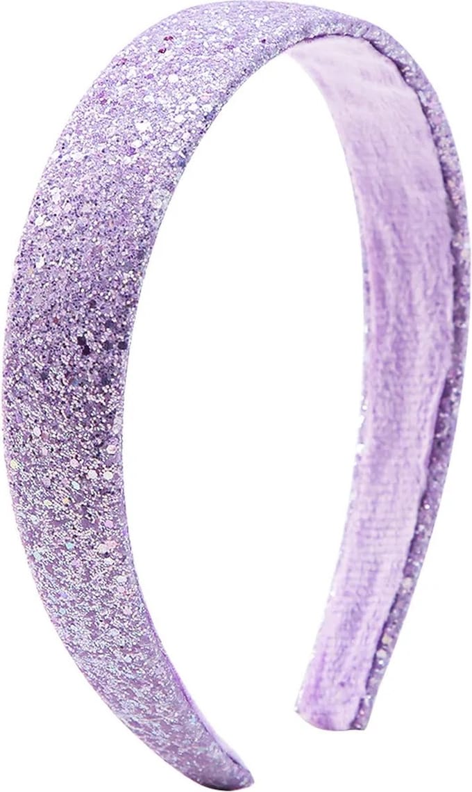Glitter Haarband / Diadeem - Paars / Purple | Polyester / Plastic | Fashion Favorite