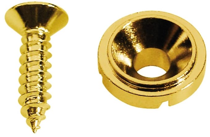 Boston SH-3-G Snarenretainer - Goud, Buttonmodel, Inclusief Schroef
