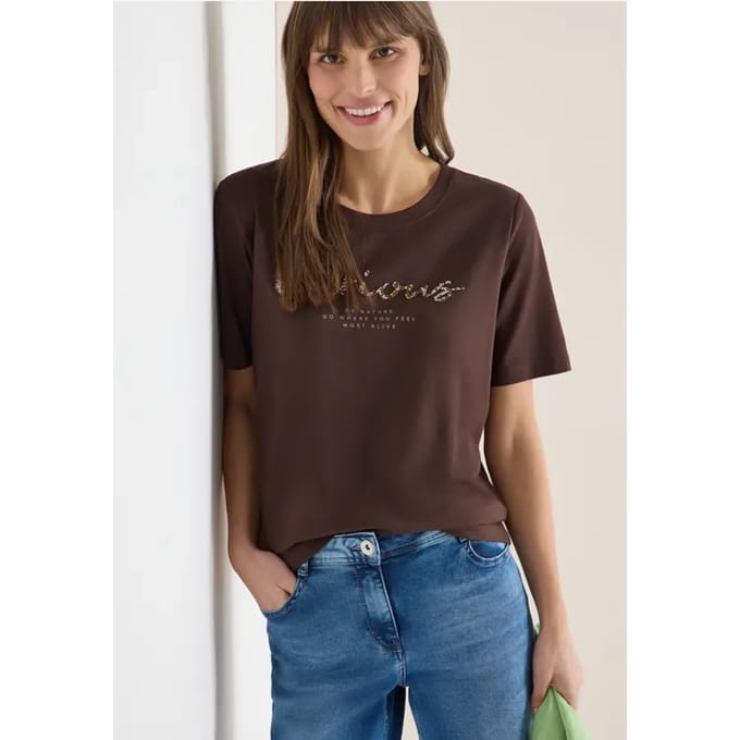 Shirt met print aan de voorkant