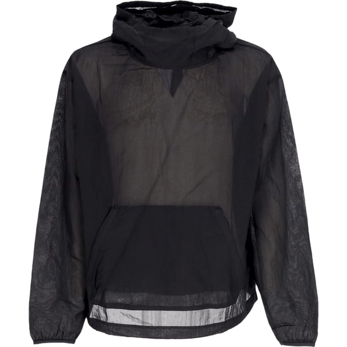 Lichtgewicht sweatshirt met capuchon Heren Sportkleding Tech Pack Geweven Mesh Hoodie Zwart/zwart