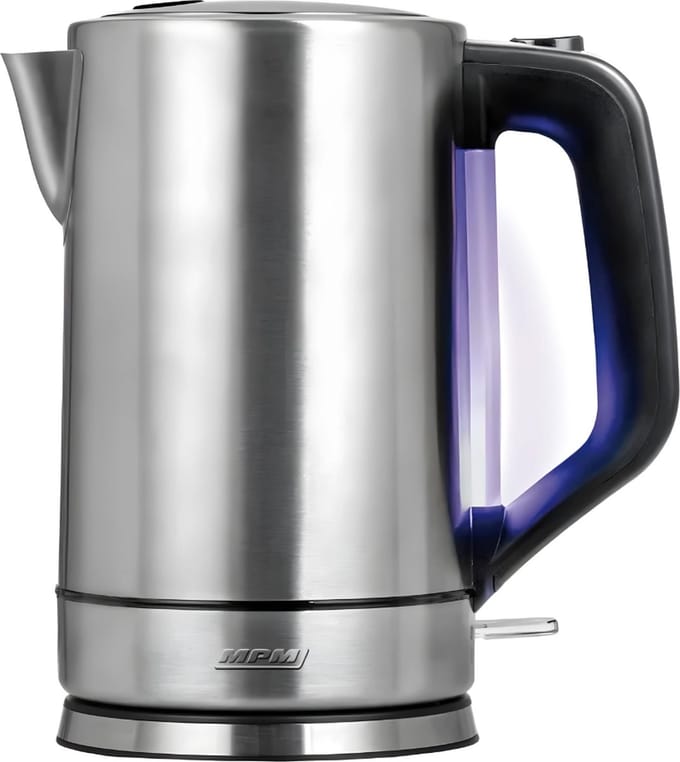 MPM - RVS Waterkoker met Filter en Verlichting en Automatisch Deksel - 1.7 Liter - 2200W