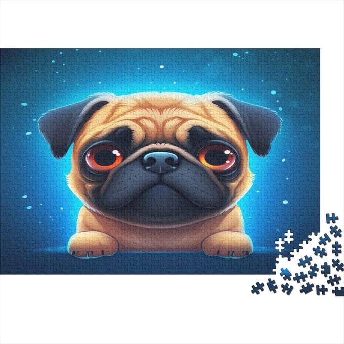Puzzel Honden - Legpuzzel 1000 - Ontspanning Thuis - Met Poster - 75 x 50 cm - Stijl 8