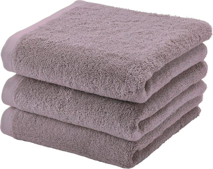 London Handdoek Malva | Roze / Paars / Bruin | Katoen