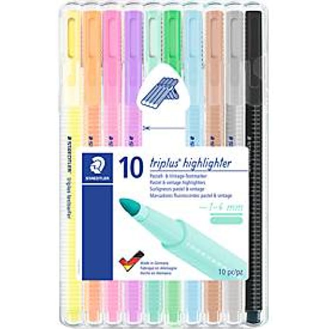 Markeerstift Staedtler triplus textsurfer, lijndikte 1-4 mm, sneldrogend, set van 10