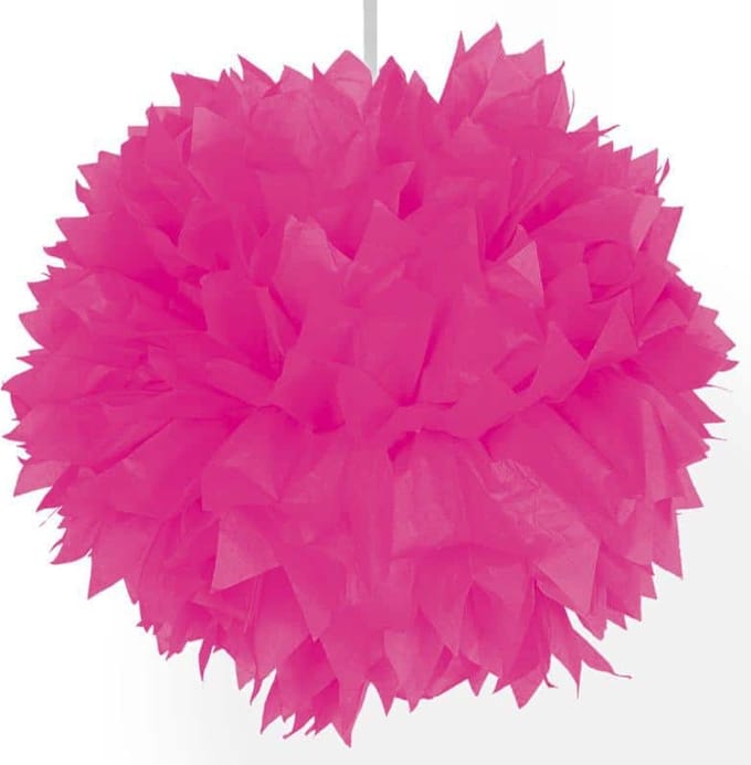 Folat - Pompom Magenta 30 cm per stuk