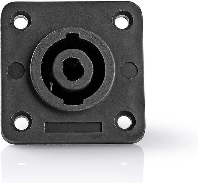Nedis Speaker-Connector - Recht - Female - Vernikkeld - Soldeer - ABS - Zwart - 25 Stuks - Polybag