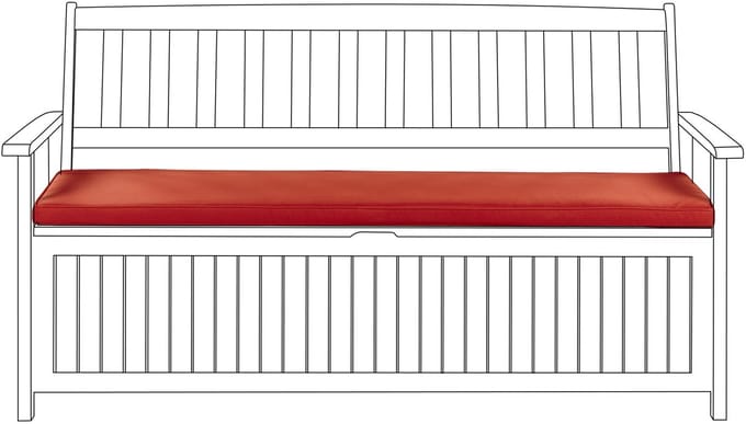 SOVANA - Tuinkussen - Rood - 45 x 110 cm - Polyester