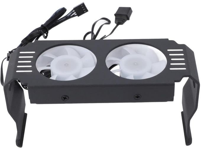 ARGB RAM Koeler met Dubbele Ventilator voor DDR Geheugen (DDR5, DDR4, DDR3) - PWM Temperatuurregeling