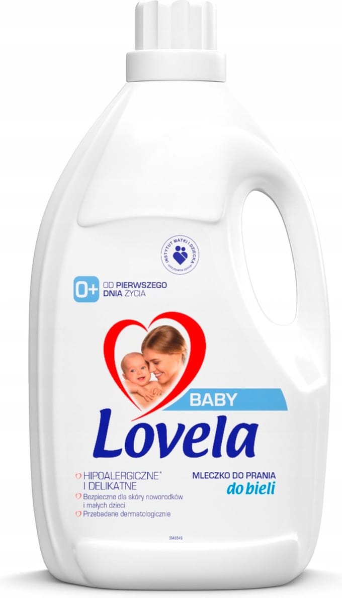 Lovela - Wasmiddel - Hypoallergene melk - Voor het wassen van baby & witte kleding - 4,5l