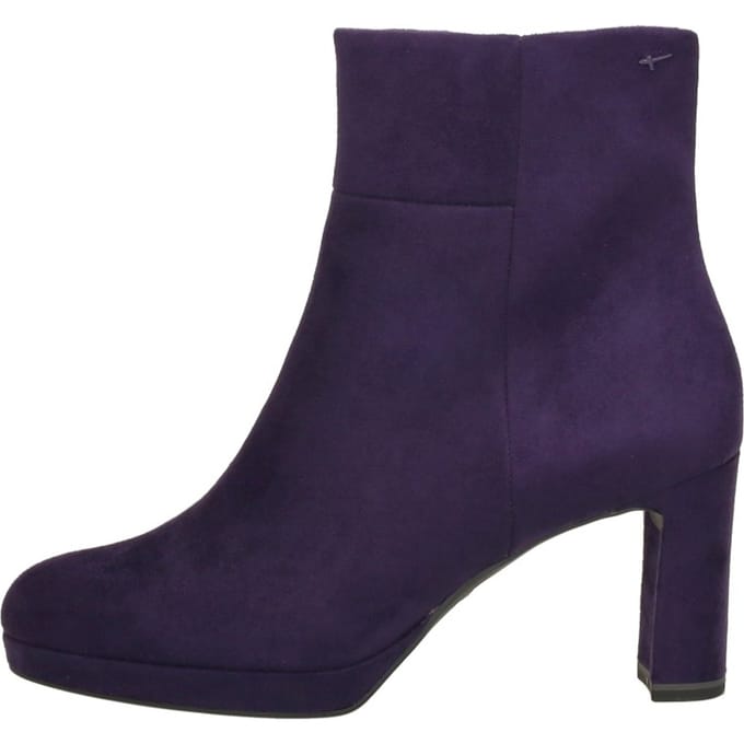 Tamaris - Enkellaarsjes Hak Fuchsia 36