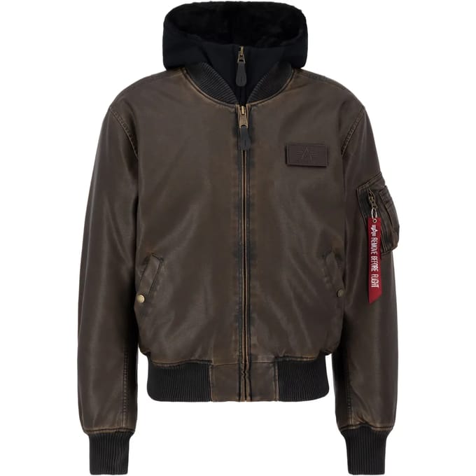 Jas Alpha Industries MA-1 D-Tec Faux Leather