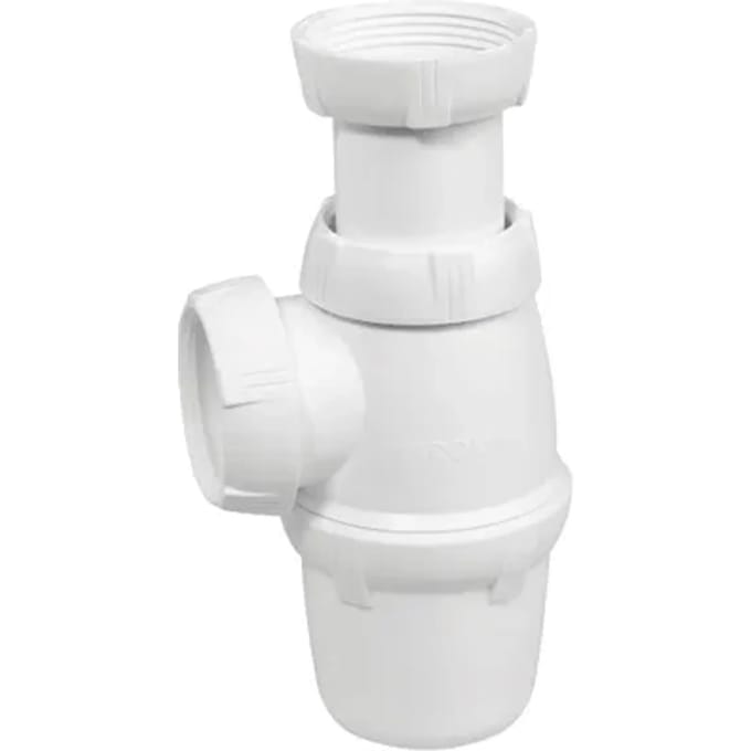 Wirquin Spoelbaksifon Ø40mm Wit