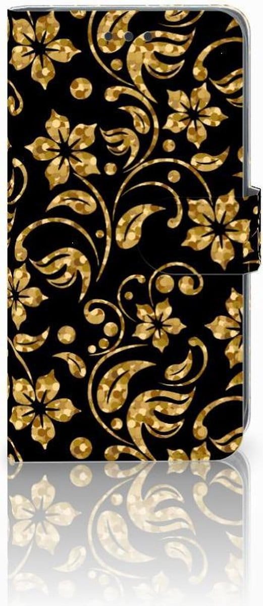 Apple iPhone Xr Hoesje Gouden Bloemen