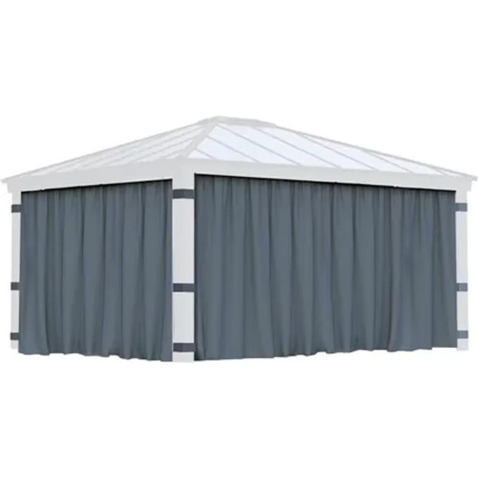 Canopia Gordijnen Grijs Voor Prieel Dallas 466x212cm
