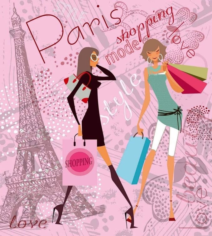 Fotobehang - Paris Style 225x250cm - Vliesbehang