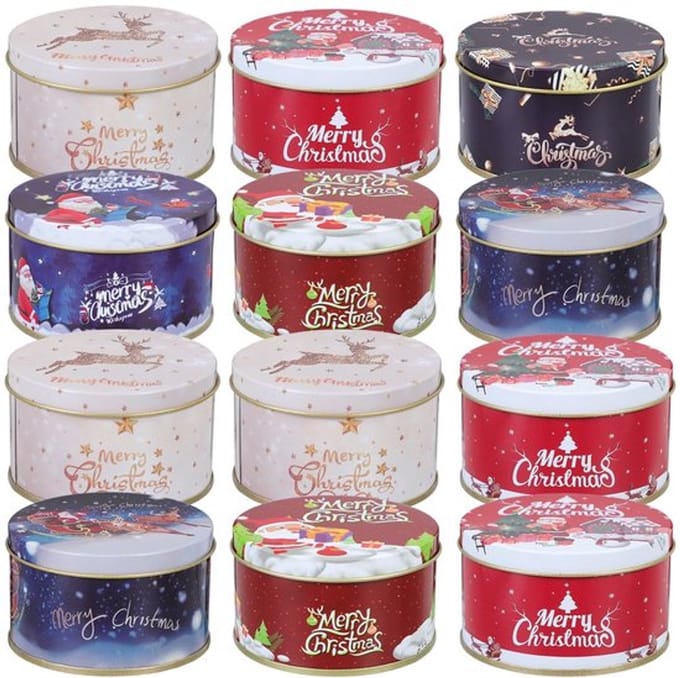 Allecto - Cookie Dozen - 12 Stuks Kleurige Snoepdozen - Met Deksel