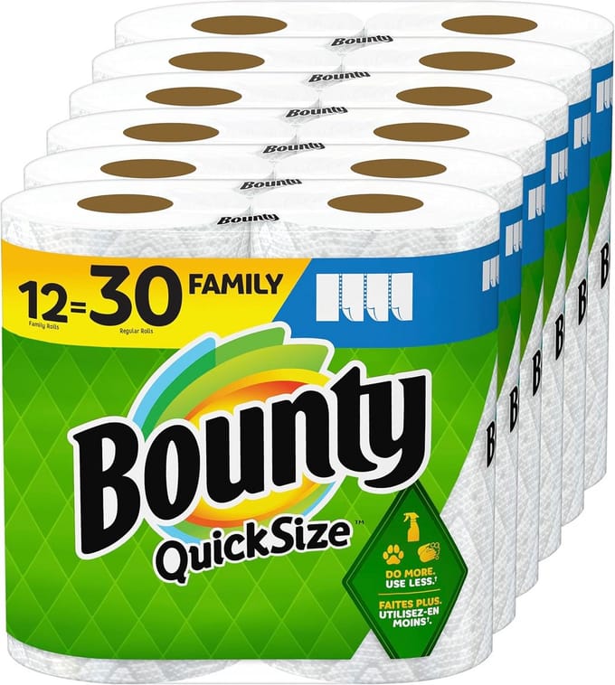 12 rollen wit keukenpapier snelle grootte 30 rollen equivalent absorberend sterk