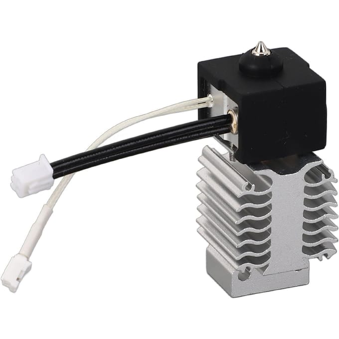 3D Printer Keramisch Verwarmingsblok Kit Bimetalen Keelbuis 0.4mm Kopergeplateerde Nozzle 3D Printer black