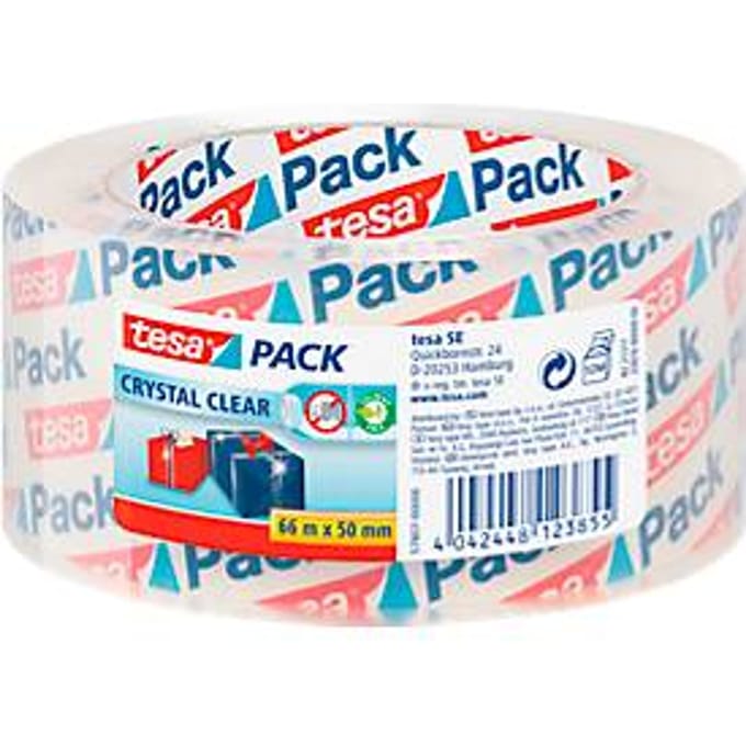 tesapack glashelder, 6 rollen